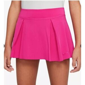 Nike Golf Girls XL Skort Pink Barbiecore Pleated Dri-Fit Athletic Tennis Skirt